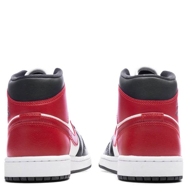 Air Jordan 1 Mid Women's - Sail/Gym Red/Off Noir – Feature