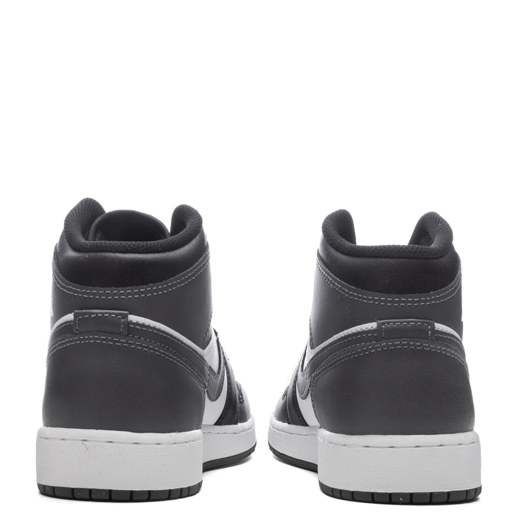 Air Jordan 1 Mid (GS) - Black/Iron Grey/White – Feature