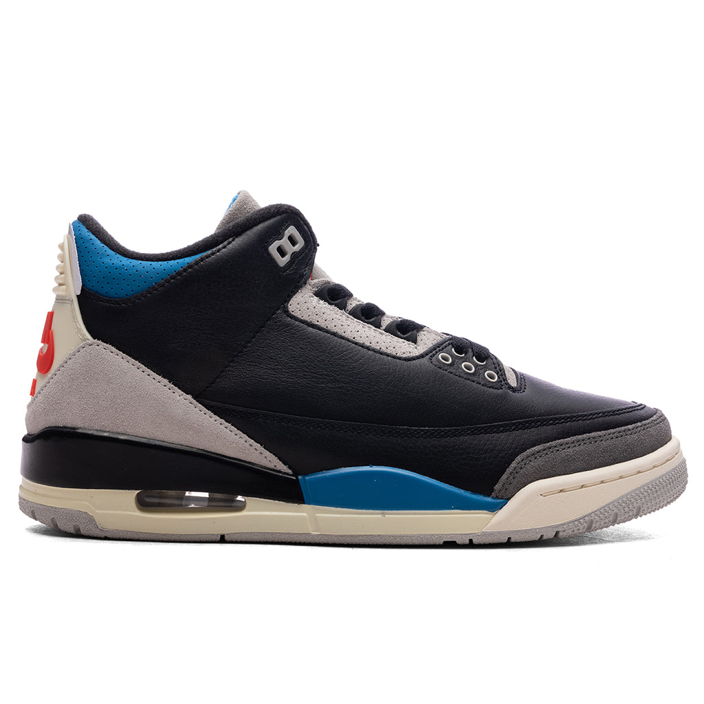 Air Jordan 3 Retro OG 'Rare Air' - Black/Chile Red/Neutral Grey – Feature