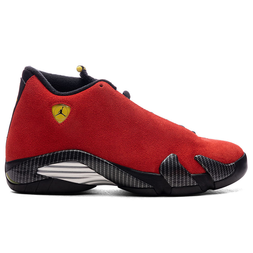 Air Jordan 14 Retro `Ferrari` - Challenge Red/Vibrant Yellow/Black ...