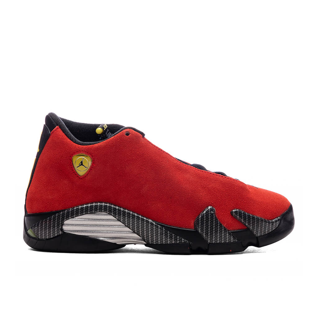 Air Jordan 14 Retro (GS) 'Ferrari' - Challenge Red/Vibrant Yellow/Blac ...