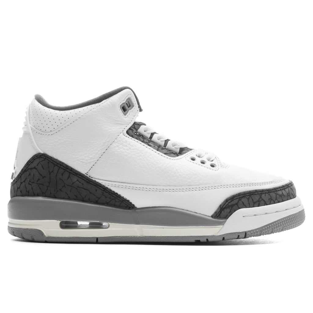 Air Jordan 3 Retro (PS) - Summit White/Fire Red/Cement Grey – Feature