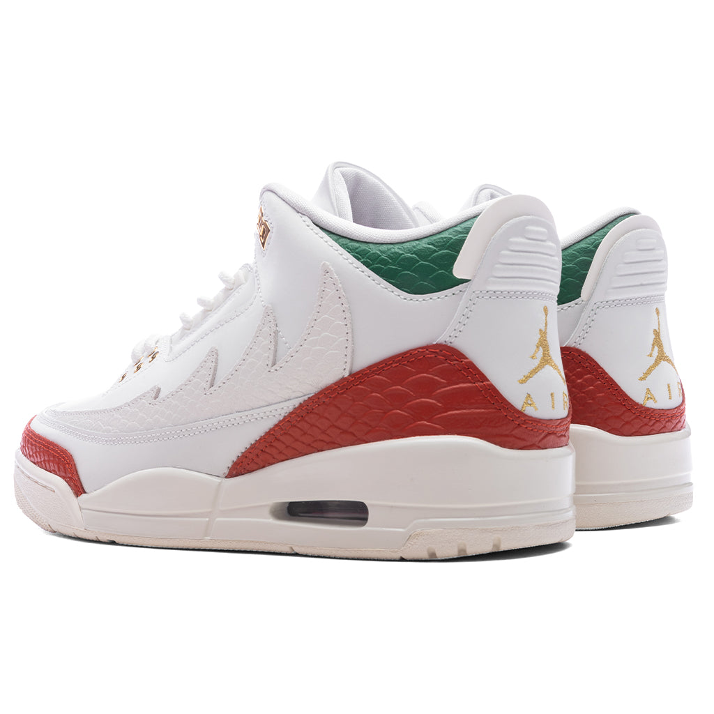 Air Jordan 3 Retro 'El Vuelo' - Summit White/Metallic Gold