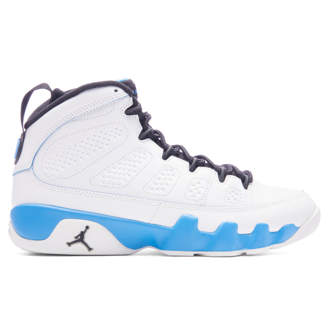Powder Blue 9 Air Jordan 9 Retro 'Powder Blue' - Summit White/Black/Dark Powder Blue ...