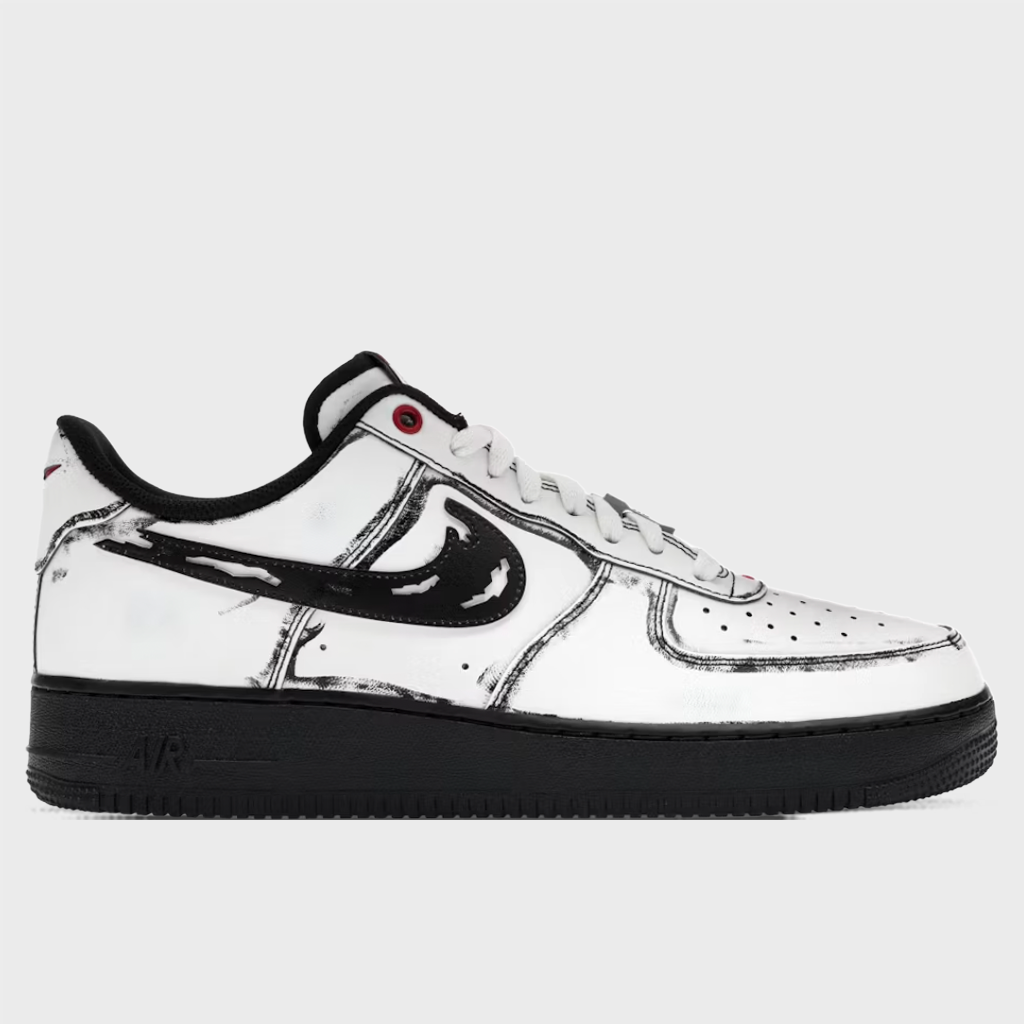 Air Force 1 Low 'Ghostface' - Summit White/Metallic Silver/Black