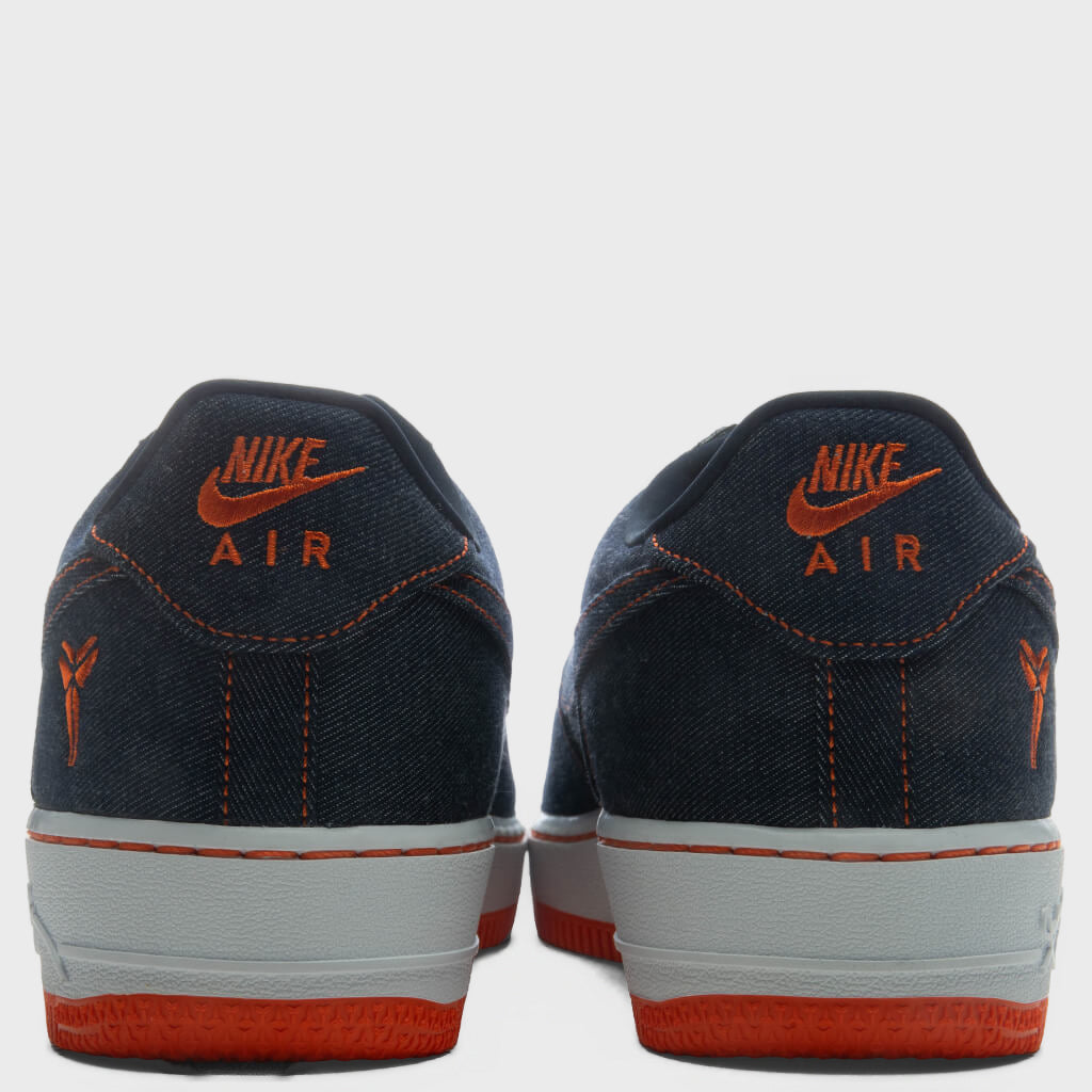 Air Force 1 Low 'Denim' - Obsidian/Safety Orange/White – Feature