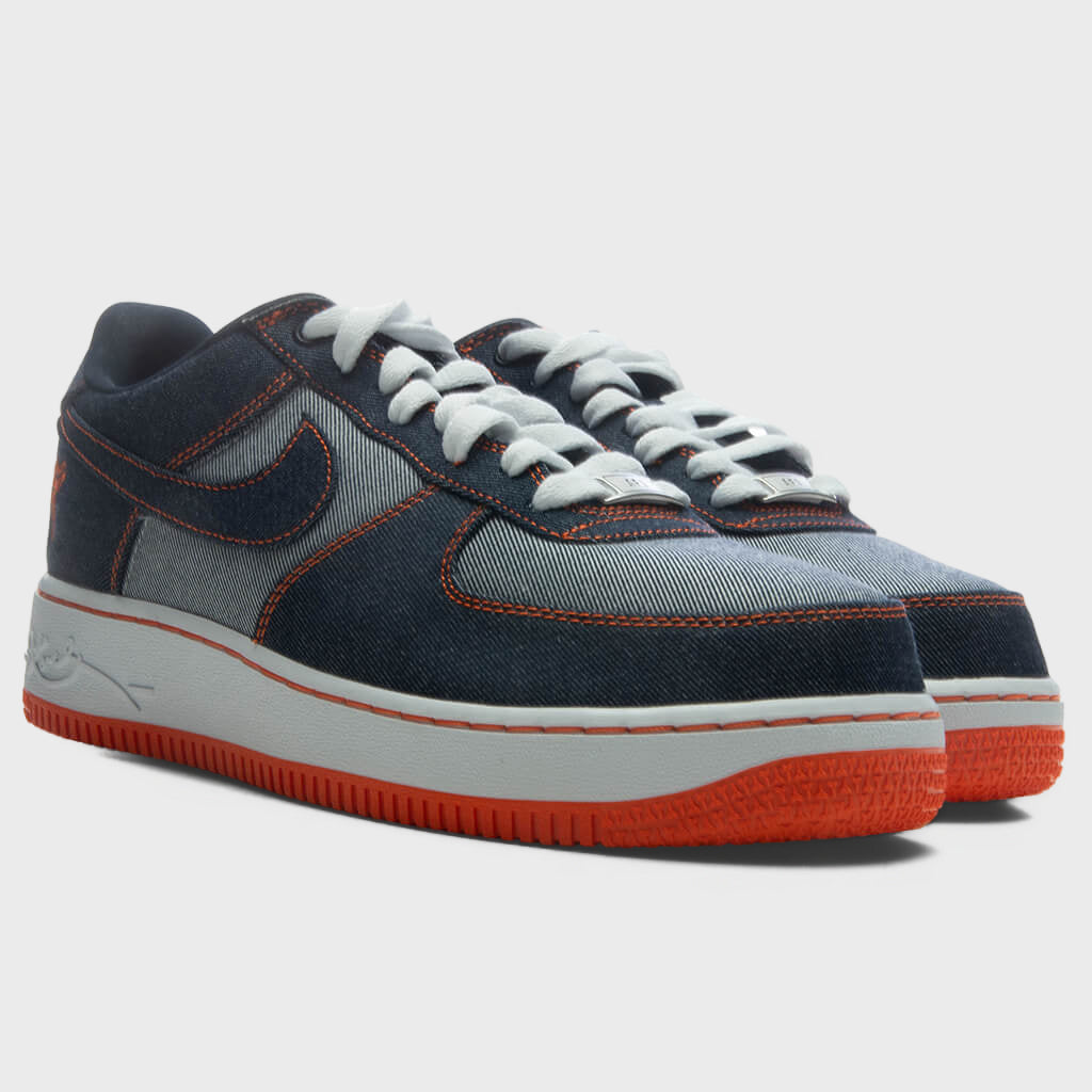 Air Force 1 Low 'Denim' - Obsidian/Safety Orange/White – Feature