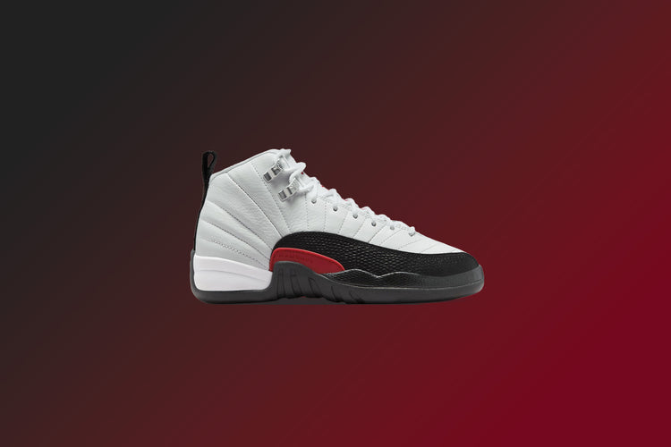 Air Jordan 12 Retro (GS) - White/Gym Red/Black – Feature display picture 1