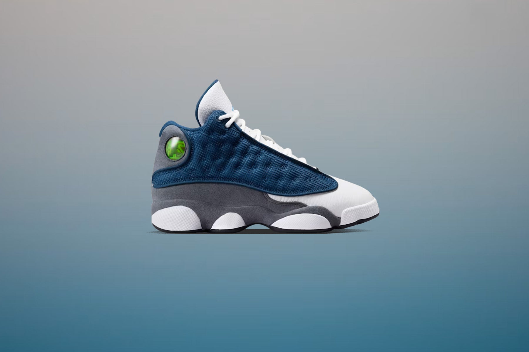 Air Jordan 13 Retro 'Flint' (GS) - Navy/University Blue/Flint Grey