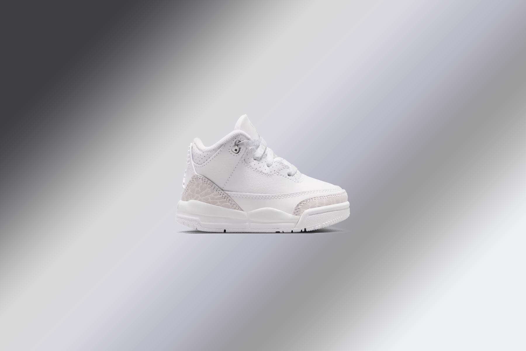 Air Jordan 3 Retro 'Pure Money' (TD) - White/Metalic Silver – Feature