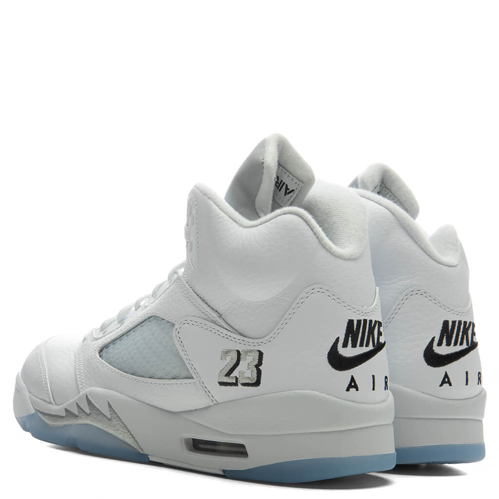 2014 NIKE AIR JORDAN 5 RETRO 白×銀 US11 新品 Air Jordan 5 Retro 'White Metallic' - White/Black/Metallic Silver