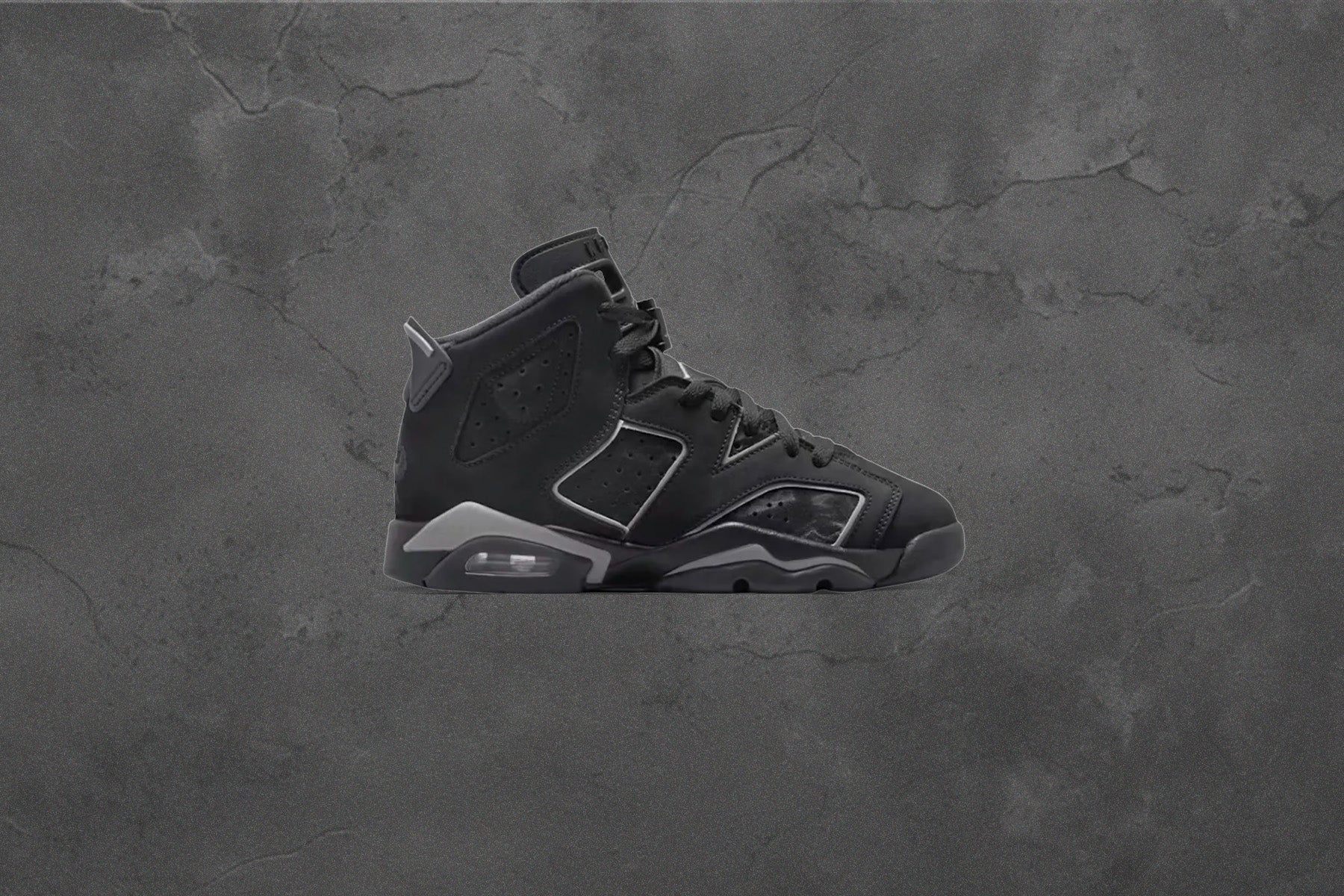 Air Jordan 6 Retro 'Cap and Gown' (GS) - Black/Reflect Silver