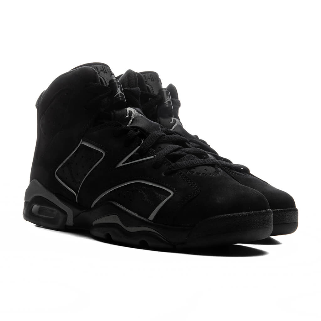 Air Jordan 6 Retro 'Cap and Gown' (GS) - Black/Reflect Silver