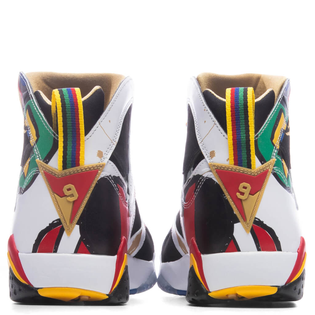 Air Jordan 7 Retro 'Miró' - White/Metallic Gold/Sport Red – Feature