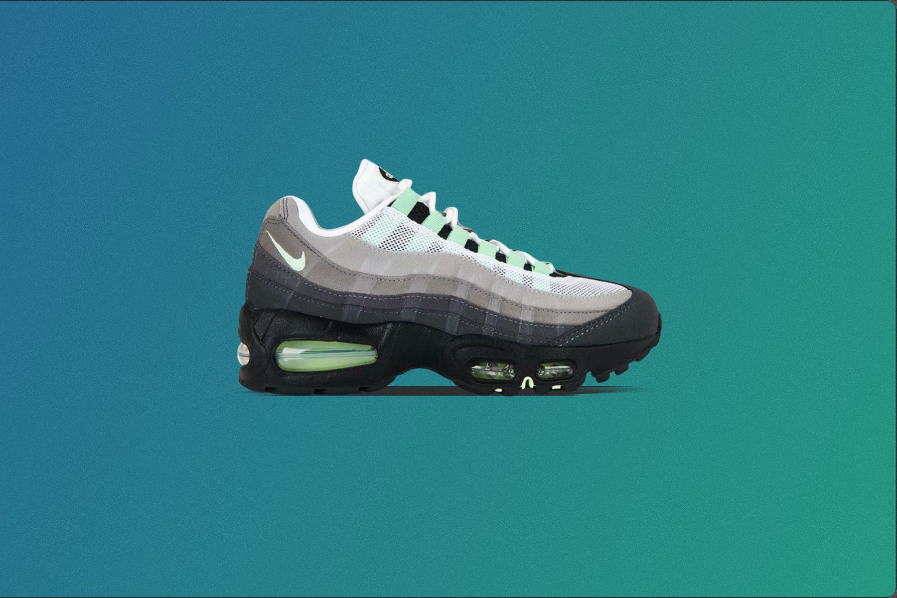 Women's Air Max 95 OG 'Fresh Mint' - Black/Fresh Mint/White/Medium