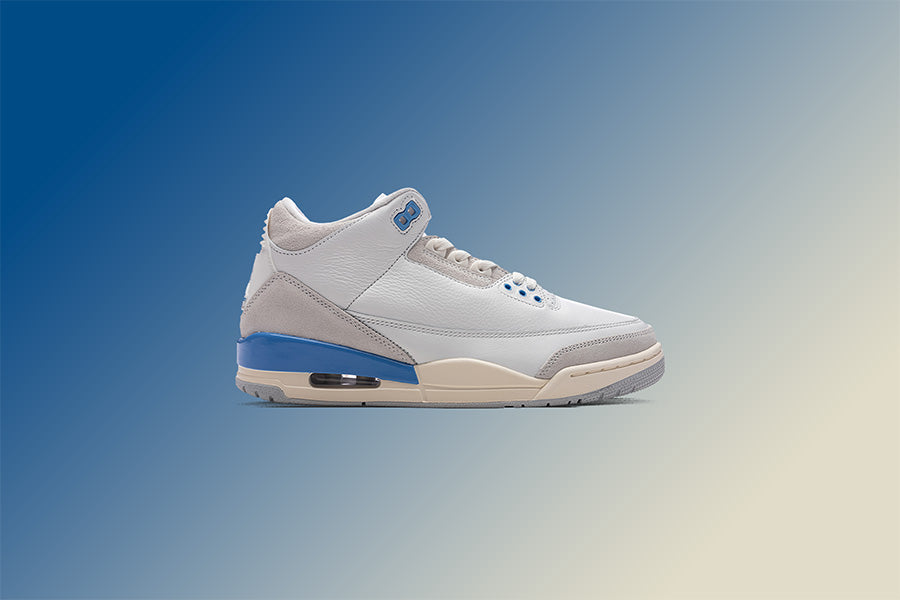 Air Jordan 3 Retro 'Lucky Shorts' - Summit White/Hydrogen Blue