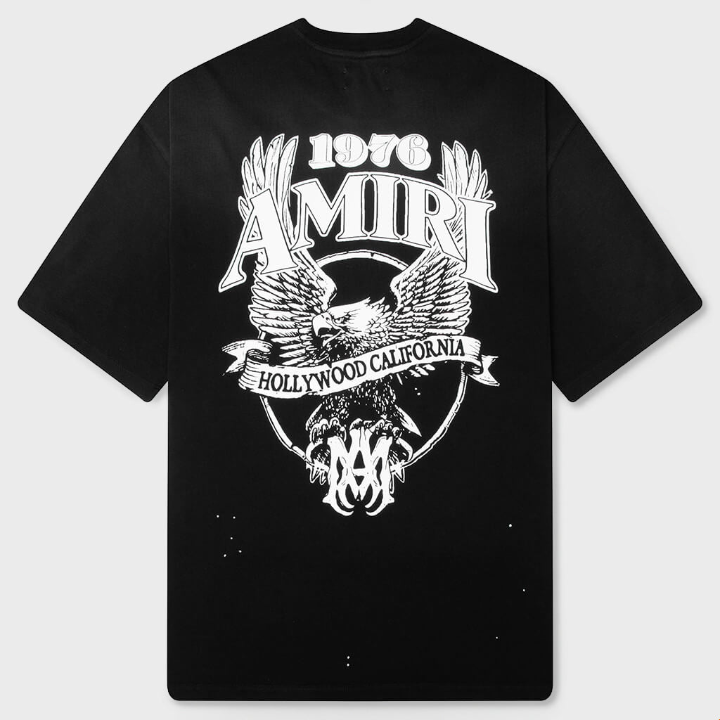 トップス AMIRI Eagles Graphic T-Shirt Amiri Eagle Oversized Tee - Black – Feature