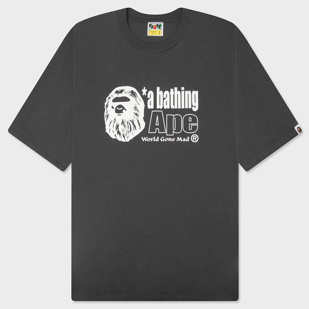 Ape Head Logo Relaxed Fit Tee - Charcoal – Feature