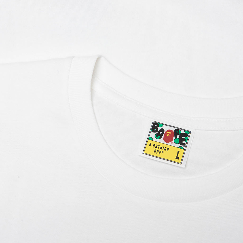 Ape Shall Never Kill Ape College Relaxed Fit Tee - White – Feature