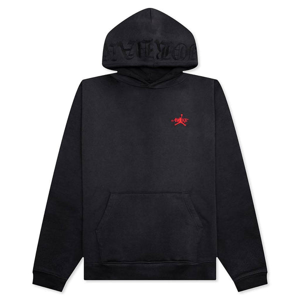 Awake NY x Jordan Fleece Hoodie - Black/Sail/University Red