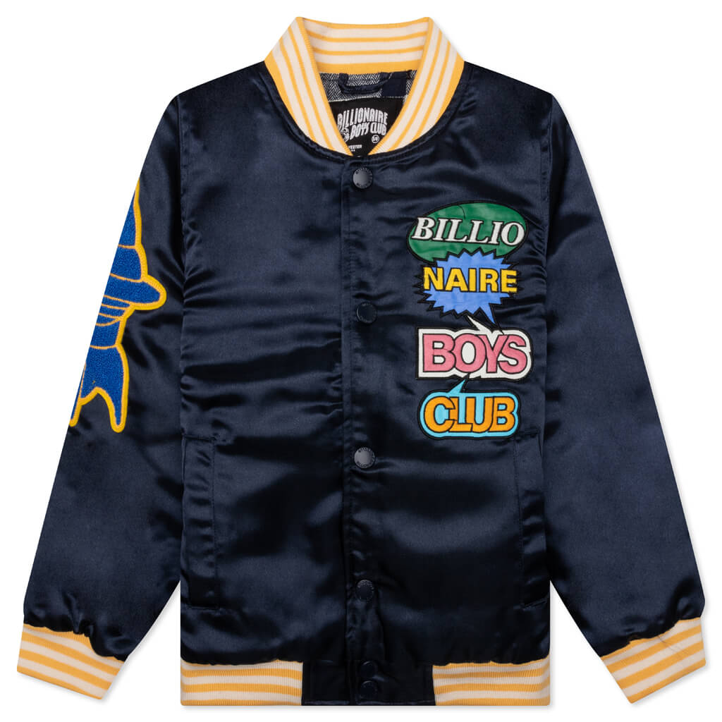 Kids BB Speaker Box Jacket Navy Blazer Feature