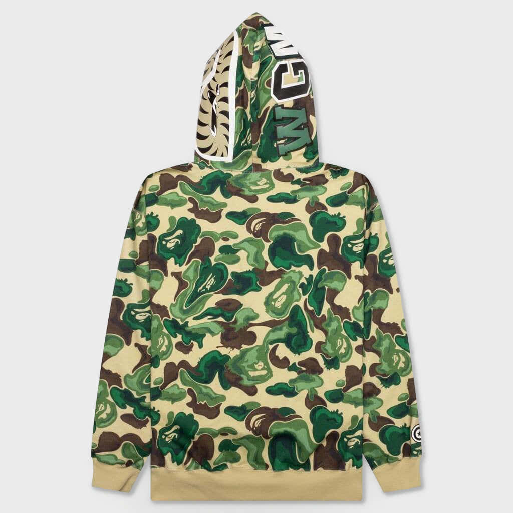 Bape Art Camo Shark Hoodie - Green – Feature