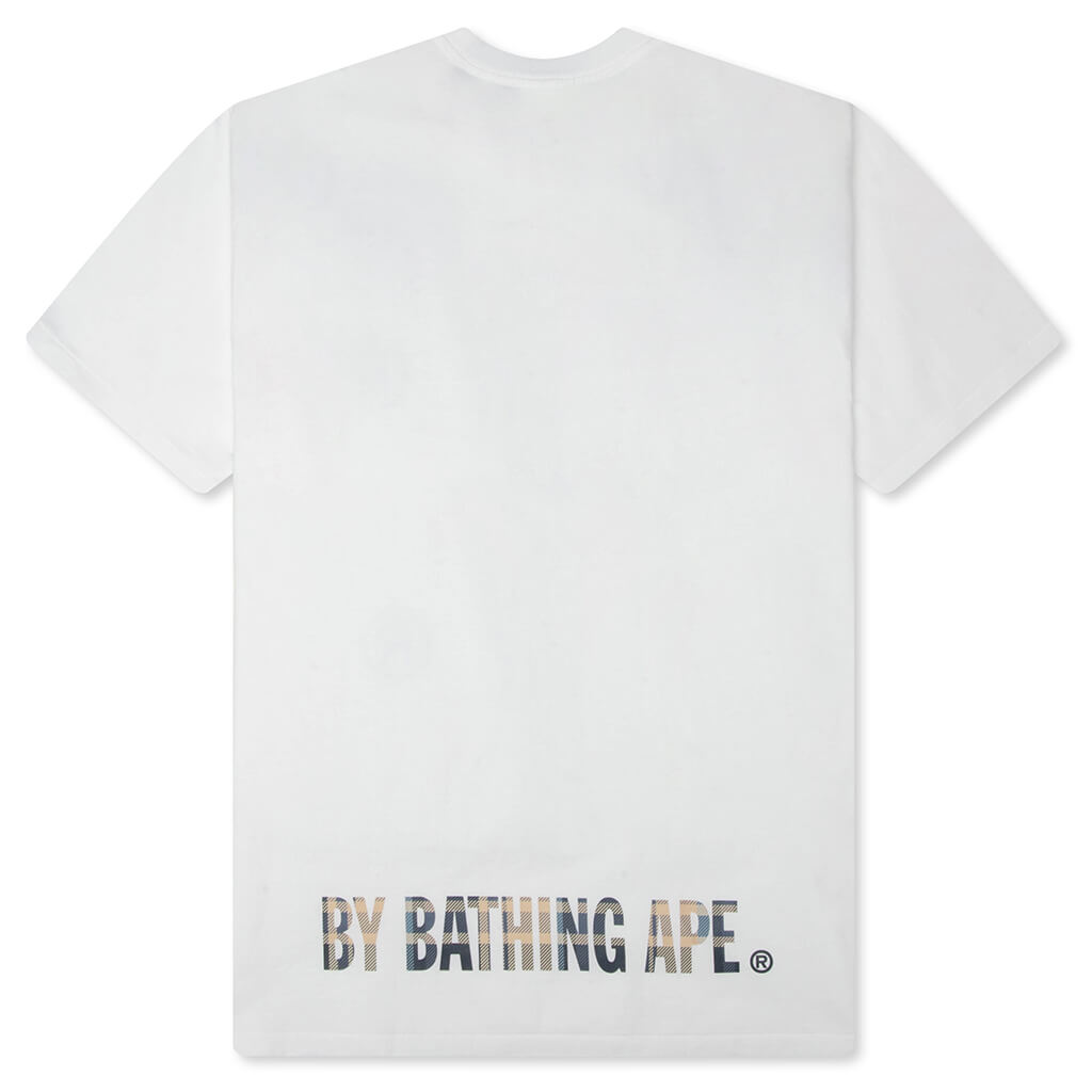 BAPE Check Ape Face Tee - White/Blue – Feature