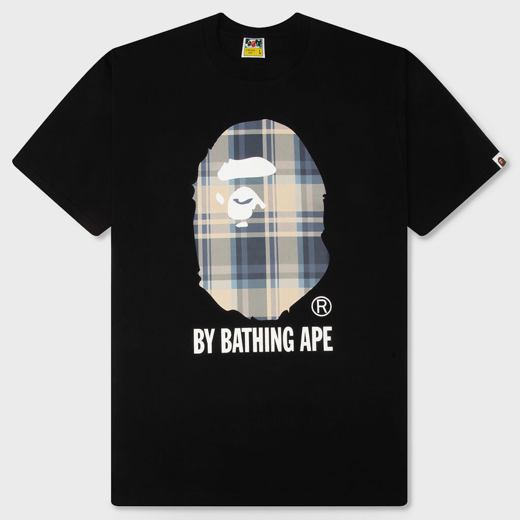 BAPE Check By Bathing Ape Tee - Black/Blue