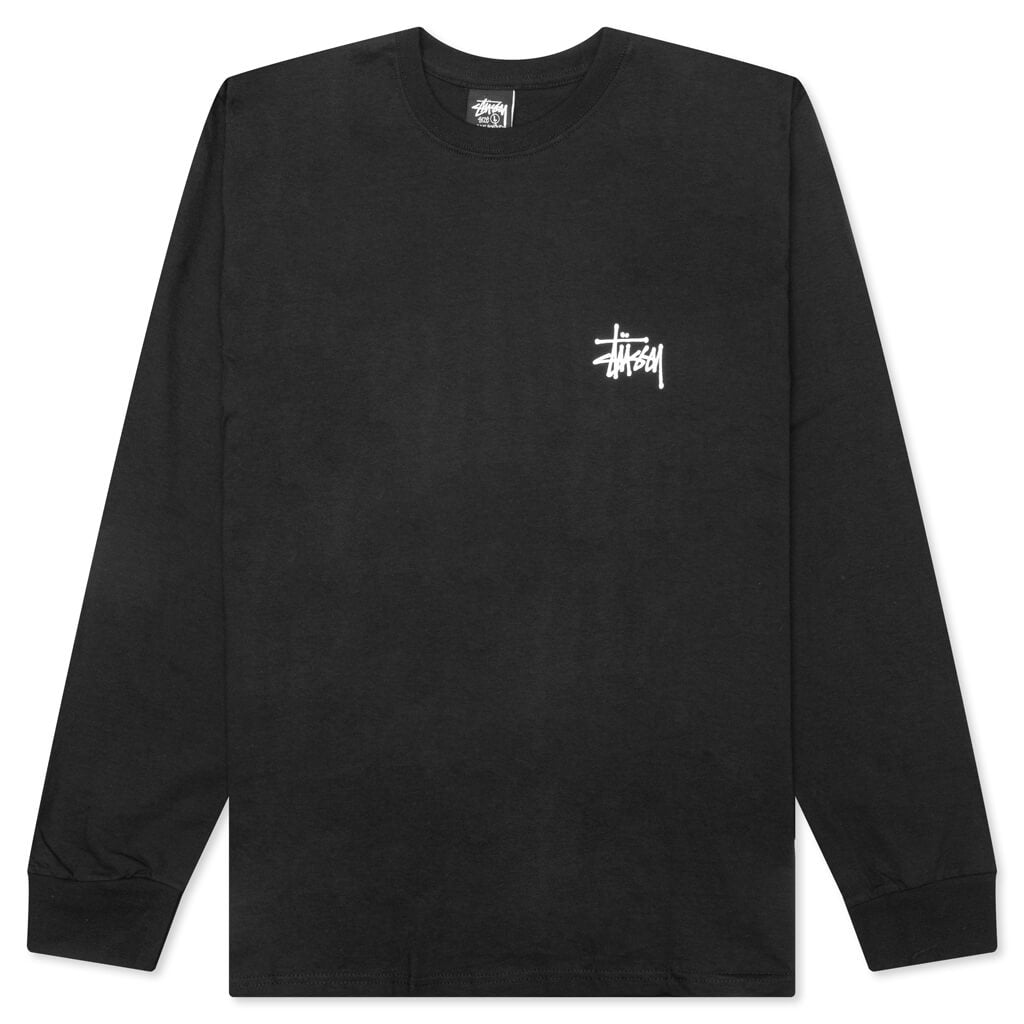Basic Stussy L/S Tee - Black – Feature