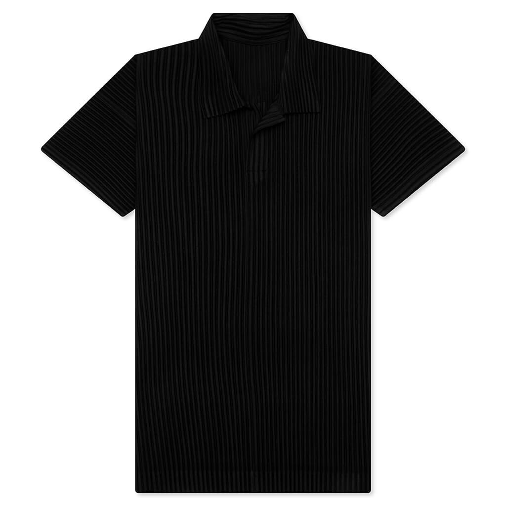オムプリッセイッセイミヤケ BASICS ポロシャツ　黒 BASICS – ISSEY MIYAKE ONLINE STORE