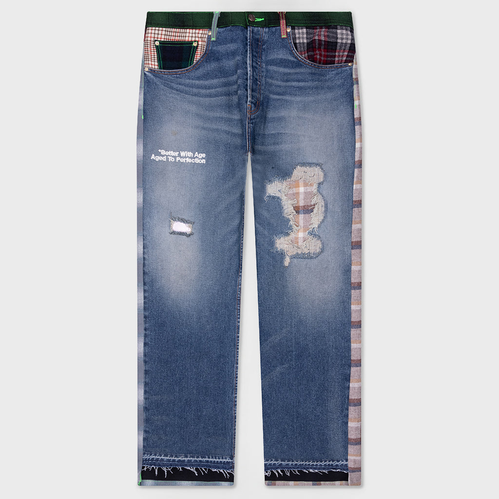 Newport Mixed Media Trouser - Multi