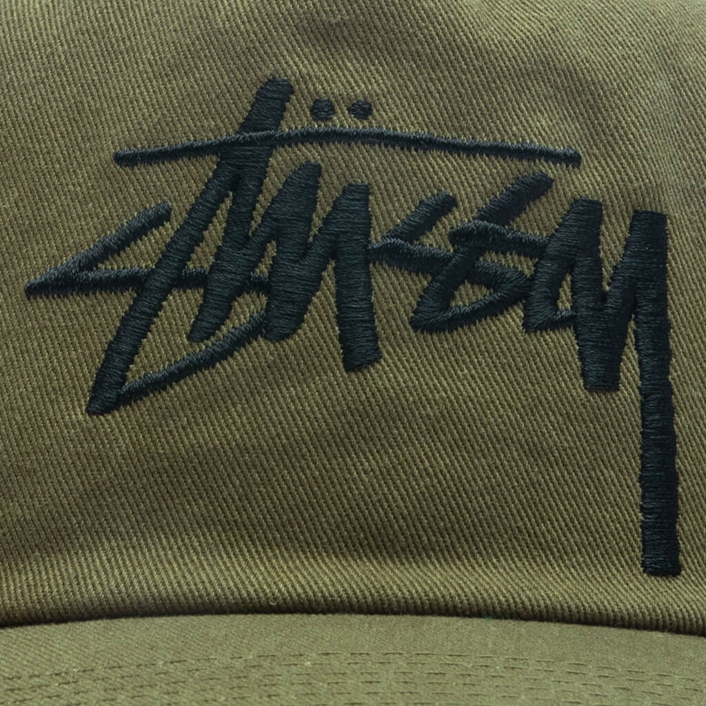 Big Stock Mid Depth Cap - Army Green – Feature