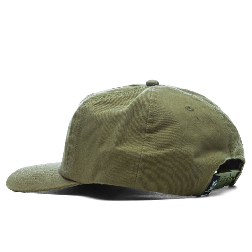 Big Stock Mid Depth Cap - Army Green – Feature