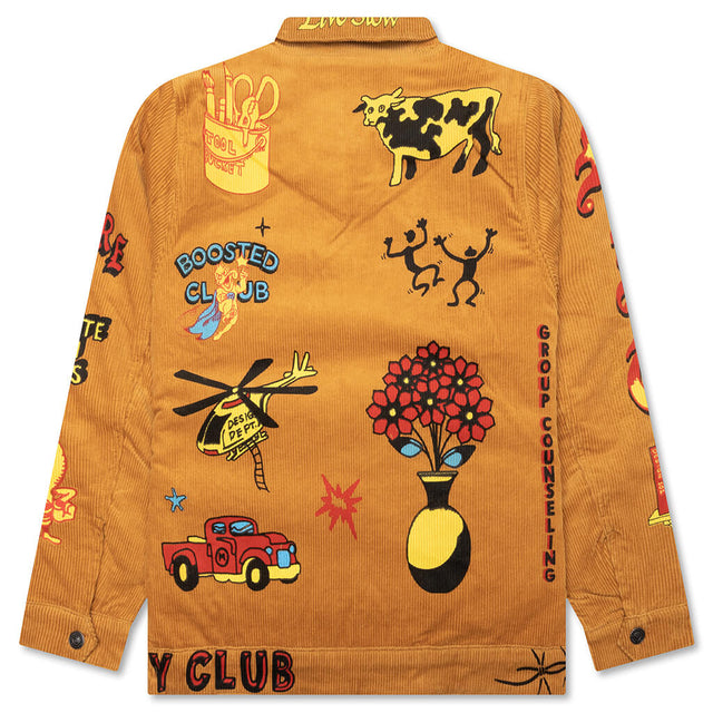 Boosted Jacket Boosted Club Corduroy Jacket - Rattan – Feature