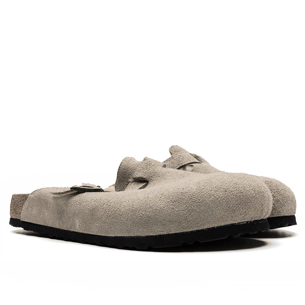 Boston Shearling Suede Leather - Taupe – Feature