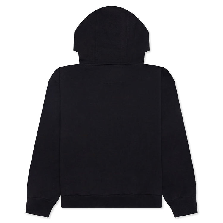 Psychedelic Boxy Fit Hoodie - Black – Feature