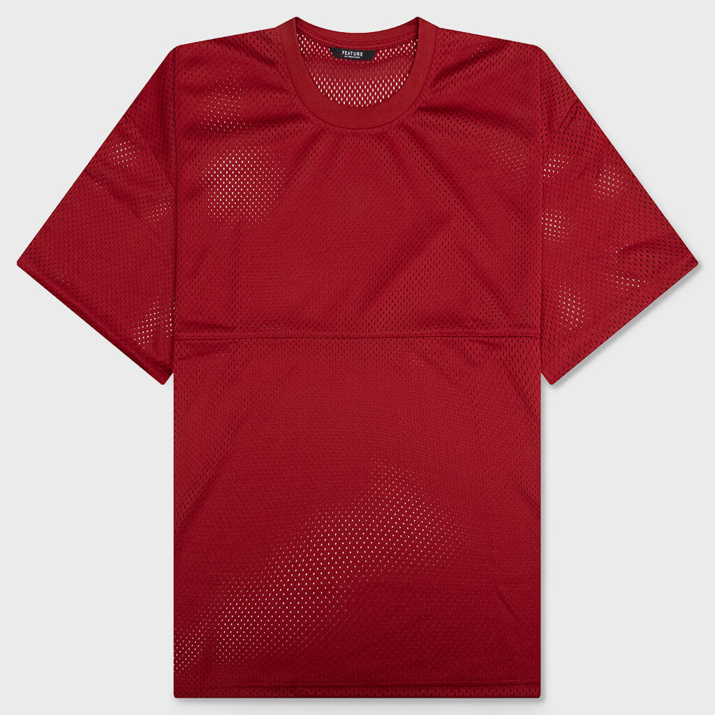Boyer Mesh Tee - Burgundy