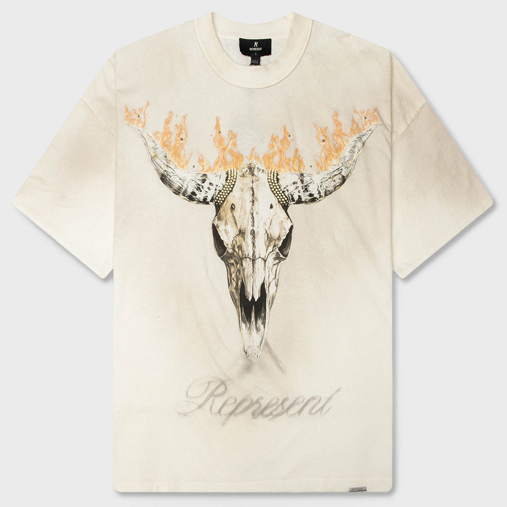 British Cowboys T-Shirt - Washed Ecru