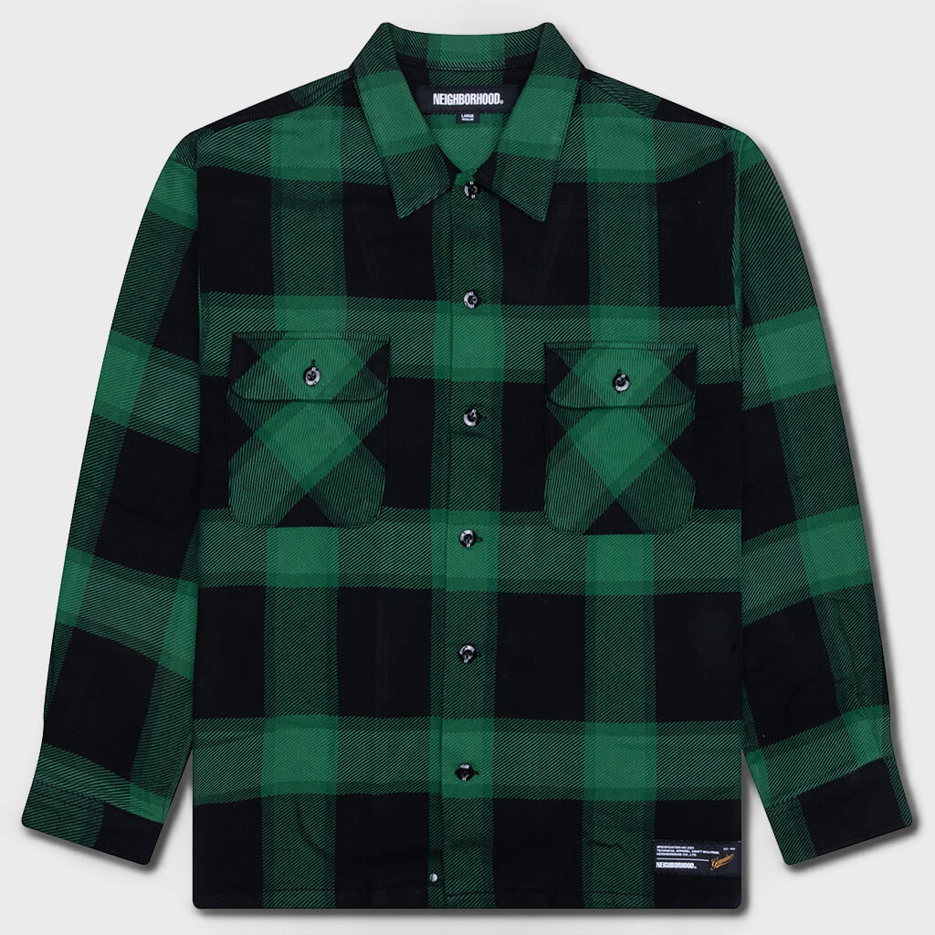 Buffalo Check Shirt L/S - Green