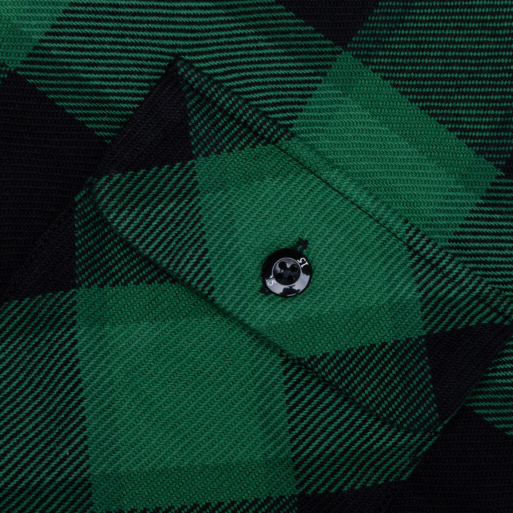 Buffalo Check Shirt L/S - Green – Feature