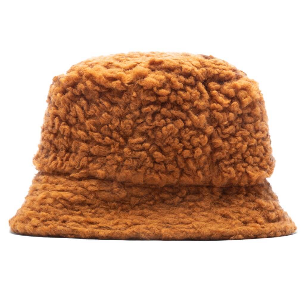 Embroidered Logo Bucket Hat - Rust – Feature