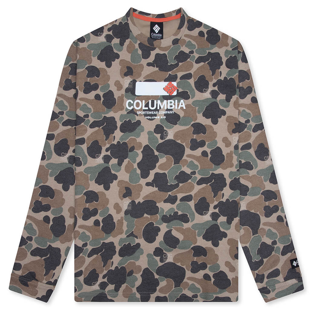 CSC 1938 V1 Printed L/S Tee - British Tan Duck Camo