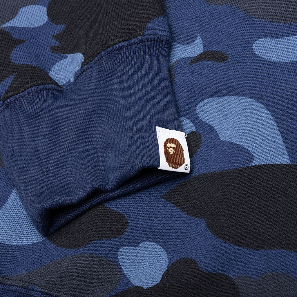 即完 BAPE COLOR CAMO SHARK HOODIE NAVY XL Camo Shark Full Zip Hoodie - Navy – Feature