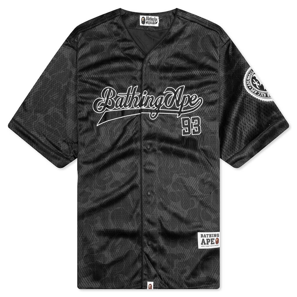 Camo Stripe Baseball Shirt - Black – Feature