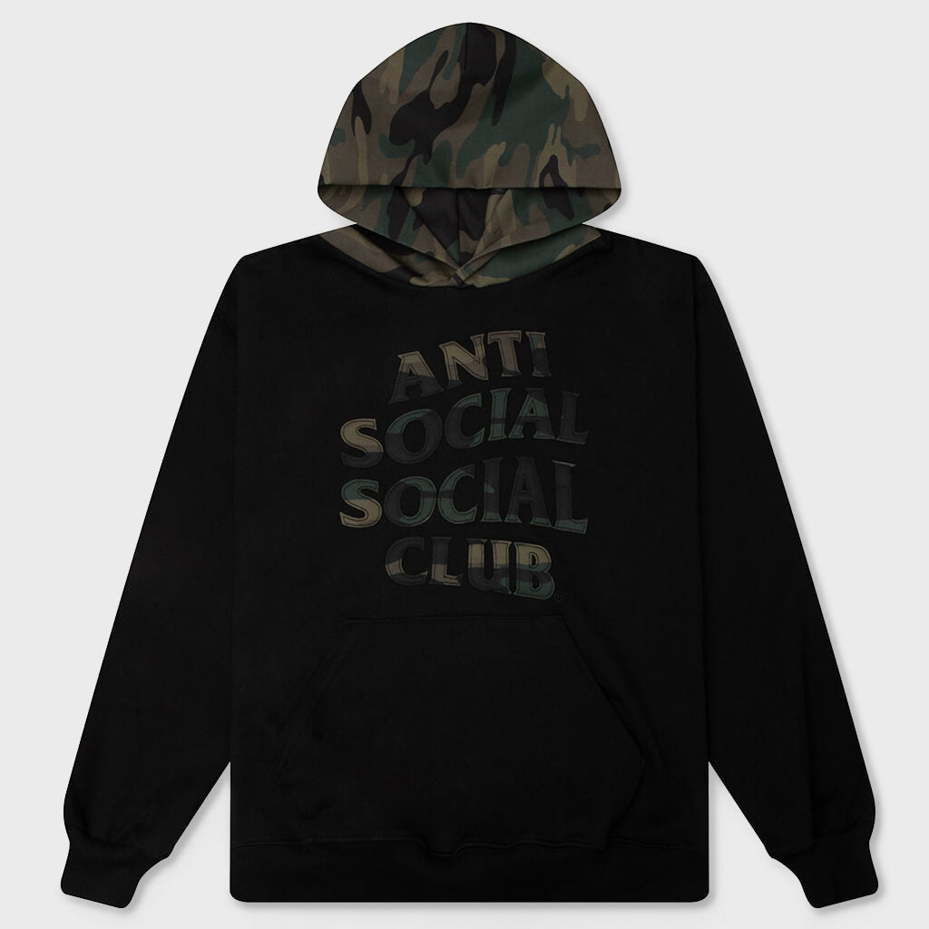 Camo Applique Hoodie - Black/Camo – Feature