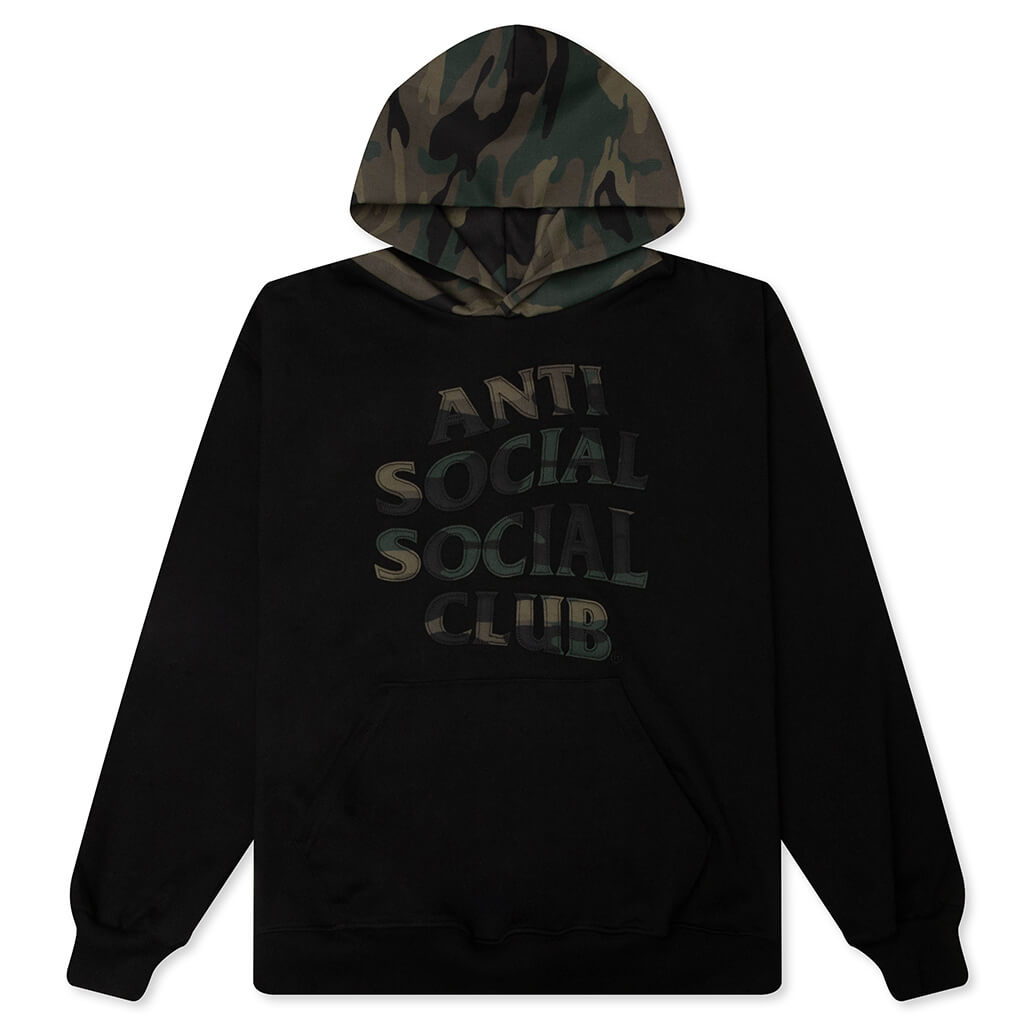 ANTI SOCIAL SOCIAL CLUB フーディー Lサイズ CAMO Camo Applique Hoodie - Black/Camo – Feature