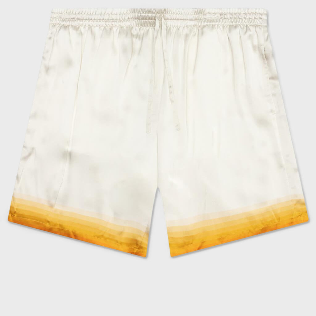 Silk Shorts With Drawstrings - Panoramique