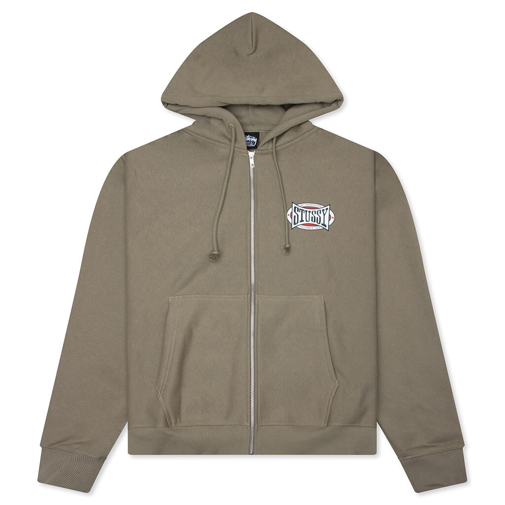 Champion Oval Zip Hoodie - Army – Feature