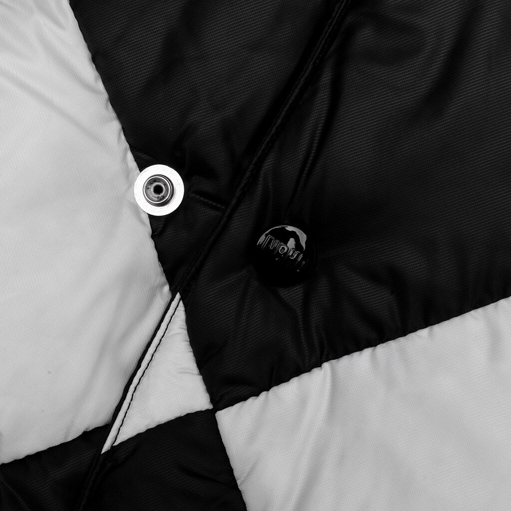 Checker Down Jacket - White – Feature