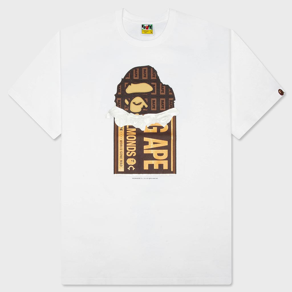 Chocolate Bar Ape Head Tee - White